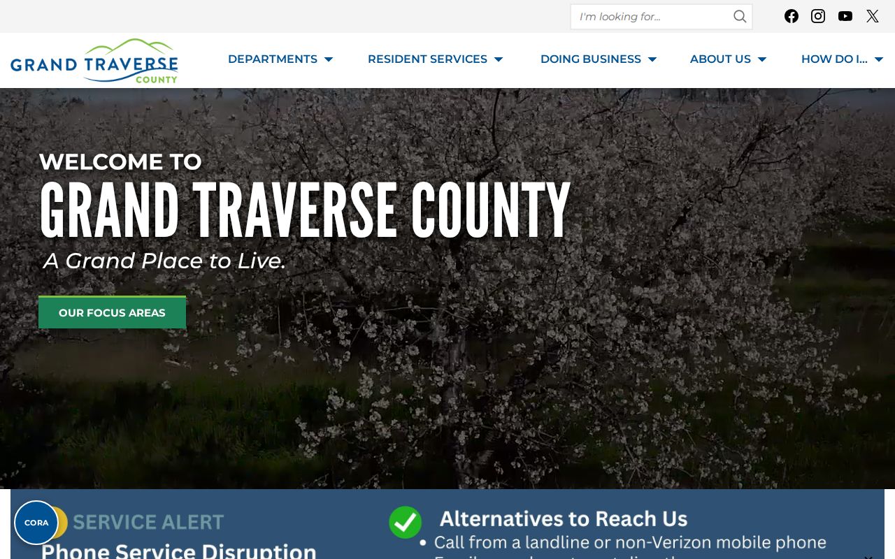 Grand Traverse County court docket access on the county government site